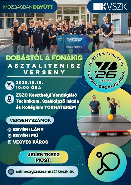 Dobástól a Fonákig Asztalitenisz Verseny!