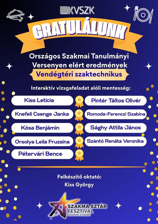 🤩 Újabb szakmai sikerek az iskolánkban! 🙌